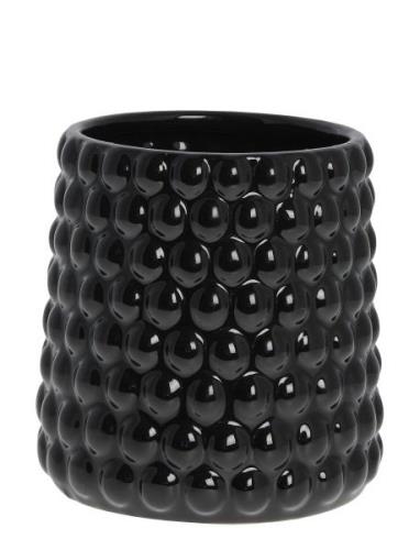 Dotsie Flower Pot Home Decoration Flower Pots Black Lene Bjerre