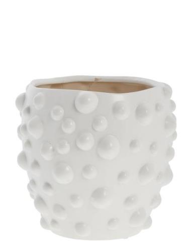 Doelle Flower Pot Home Decoration Flower Pots White Lene Bjerre