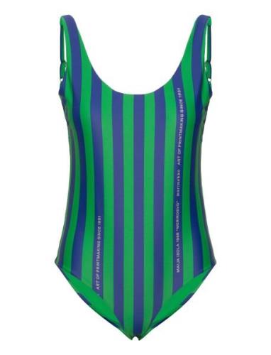 Agnetha Merirosvo Swimsuit Baddräkt Badkläder Green Marimekko