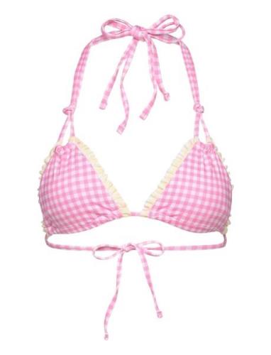 Brassiere Swimwear Bikinis Bikini Tops Triangle Bikinitops Pink United...