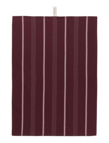 Rosendahl Textiles Beta Viskestykke 50X70 Cm Bordeaux Home Textiles Ki...