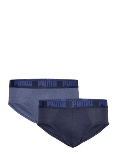 Puma Men Everyday Brief 2P Kalsonger Y-front Briefs Blue PUMA