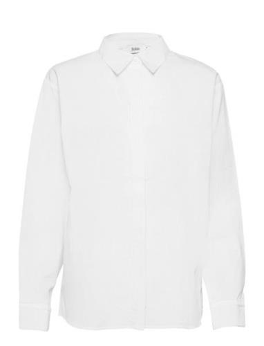 Jackie Shirt Tops Shirts Long-sleeved White Stylein