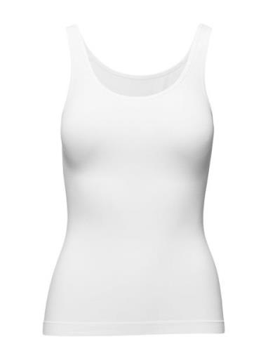 Lucia Top Wide Strap Tops T-shirts & Tops Sleeveless White Missya