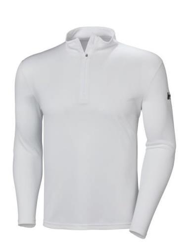 Hh Tech 1/2 Zip Sport T-shirts Long-sleeved White Helly Hansen