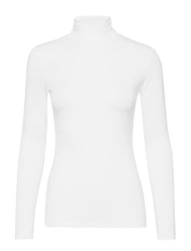 Yoko Rollneck Ls Tops T-shirts & Tops Long-sleeved White Kaffe