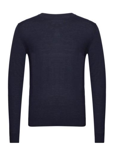 Charles Crew Neck Tops Knitwear Round Necks Navy Bruuns Bazaar