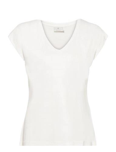 Kalise T-Shirt Tops T-shirts & Tops Short-sleeved White Kaffe