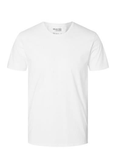 Slhnewpima Ss O-Neck Tee Noos Tops T-shirts Short-sleeved White Select...