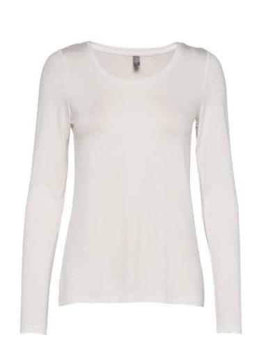 Cupoppy T-Shirt Ls Tops T-shirts & Tops Long-sleeved Cream Culture