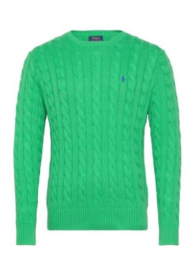 5/1 Roving Cotton-Lsl-Plo Designers Knitwear Round Necks Green Polo Ra...