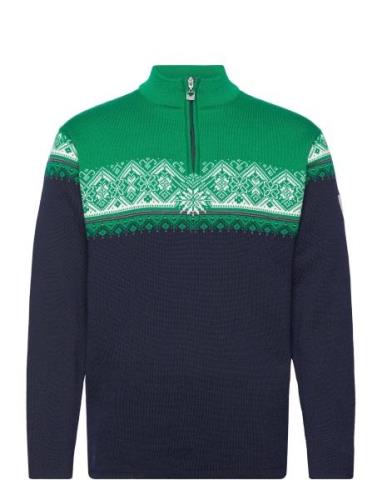 Moritz Masc Sweater Tops Knitwear Half Zip Jumpers Navy Dale Of Norway