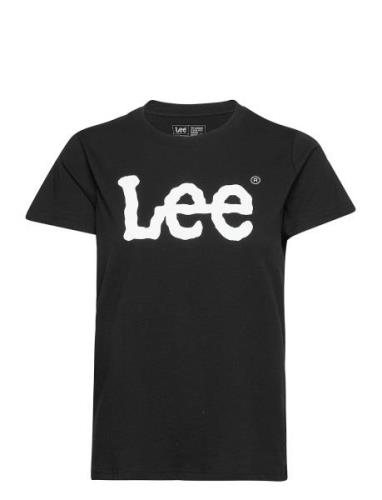 Logo Tee Tops T-shirts & Tops Short-sleeved Black Lee Jeans