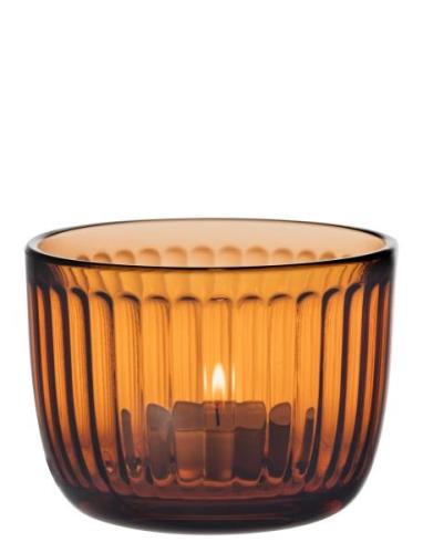 Iittala Raami Teal Candle H. 9Cm Orange