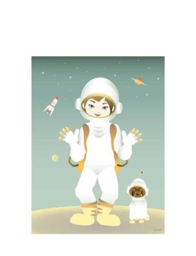 The Astronaut Home Kids Decor Posters & Frames Posters Multi/patterned...