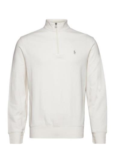 Polo Ralph Lauren Luxury Jersey Quarter-Zip Pullover Kräm