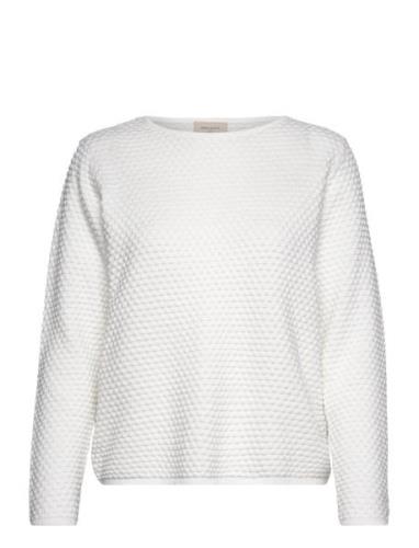 Fqdodo-Pu-Dottie Tops Knitwear Jumpers White FREE/QUENT