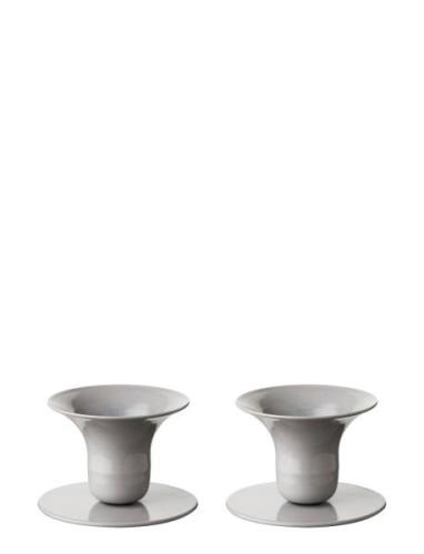 Kunstindustrien The Bell Candlestick - 2 Pack Grå