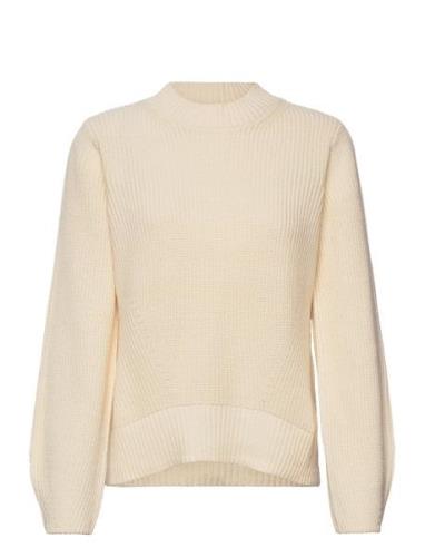 Slfleslie Ls Knit O-Neck B Tops Knitwear Jumpers Cream Selected Femme