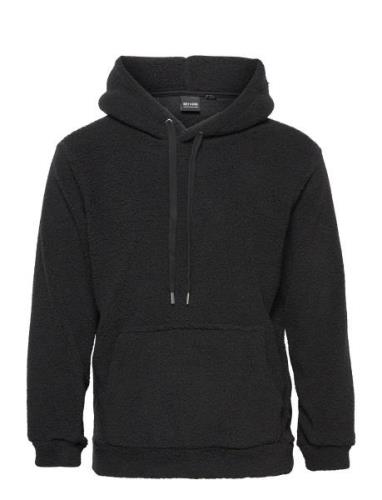 ONLY & SONS Onsremy Reg Teddy Hoodie Sweat Svart