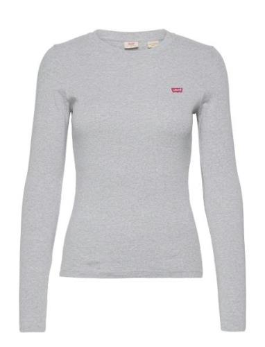 Ls Baby Tee Starstruck Heather Tops T-shirts & Tops Long-sleeved Grey ...