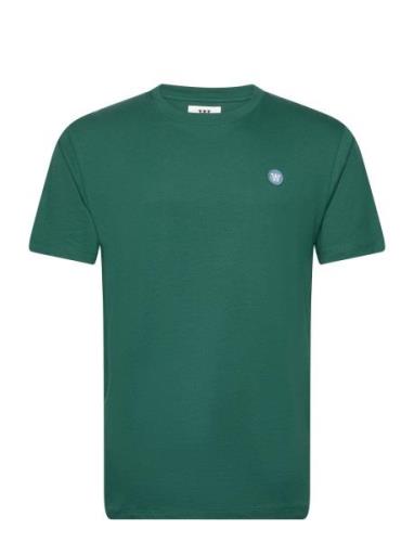 Ace Badge T-Shirt Tops T-shirts Short-sleeved Green Double A By Wood W...