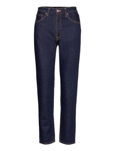 Breezy Britt Bottoms Jeans Straight-regular Blue Nudie Jeans