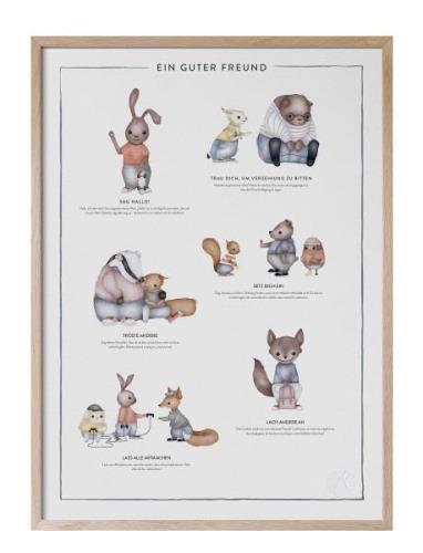 Ein Guter Freund - En Bra Kompis På Tyska Home Kids Decor Posters & Fr...