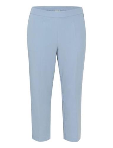 Kaffe Curve Kcsakira Cropped Pants Blå