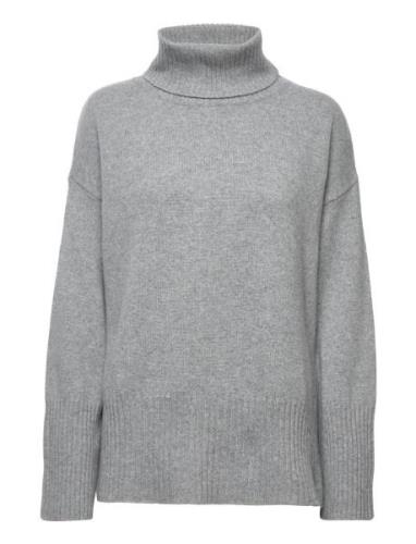 D1. Lounge Rollneck Sweater Tops Knitwear Turtleneck Grey GANT