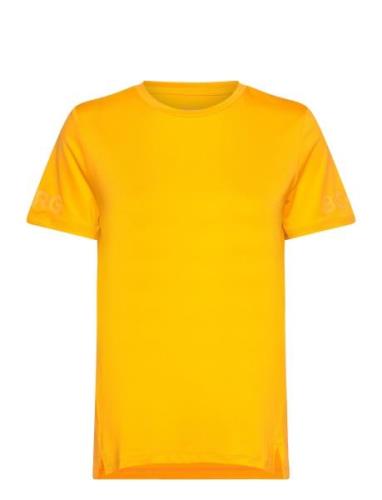 Borg T-Shirt Sport T-shirts & Tops Short-sleeved Yellow Björn Borg