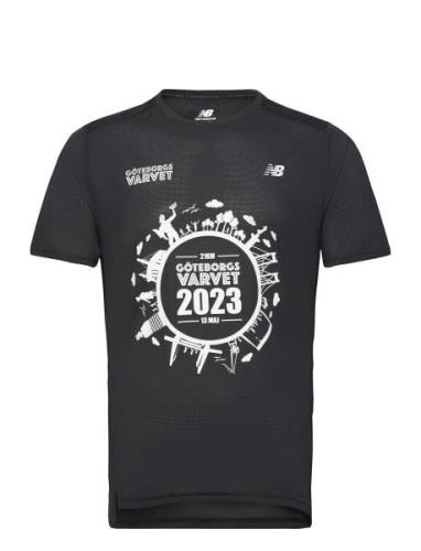 Accelerate Short Sleeve Sport T-shirts Short-sleeved Black New Balance