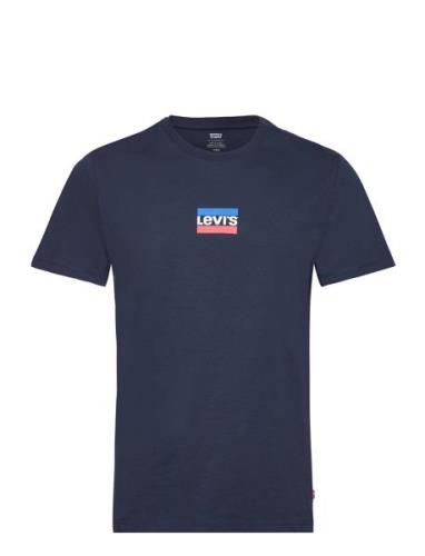 Graphic Crewneck Tee Mini Spor Tops T-shirts Short-sleeved Navy LEVI´S...