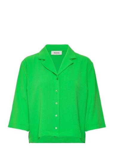 Aaliyahmd Shirt Tops Shirts Long-sleeved Green Modström