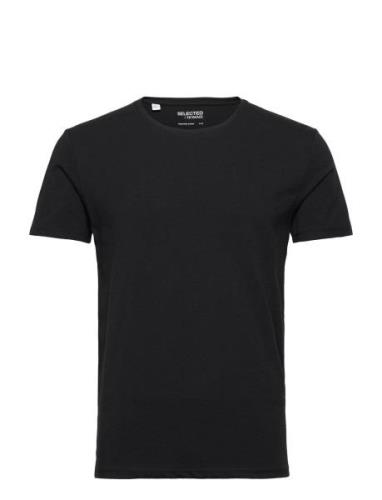 Slhael Ss O-Neck Tee Noos Tops T-shirts Short-sleeved Black Selected H...