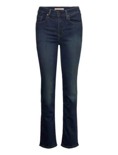 LEVI´S Women 724 High Rise Straight Blue Sw Blå