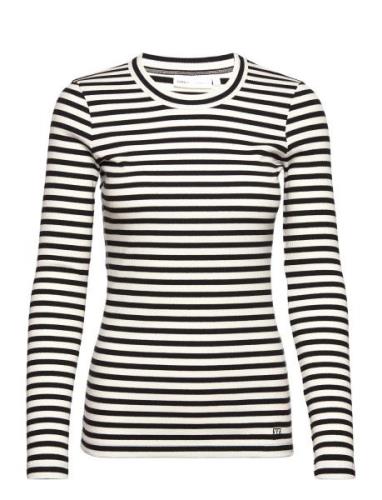 Dagnaiw Striped Tshirt Ls Tops T-shirts & Tops Long-sleeved Multi/patt...