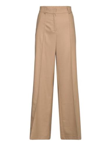 Countour Elastic Waist Pants Bottoms Trousers Wide Leg Beige A Part Of...