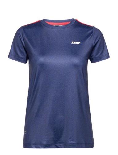 Zerv Tokyo Women T-Shirt Sport T-shirts & Tops Short-sleeved Navy Zerv