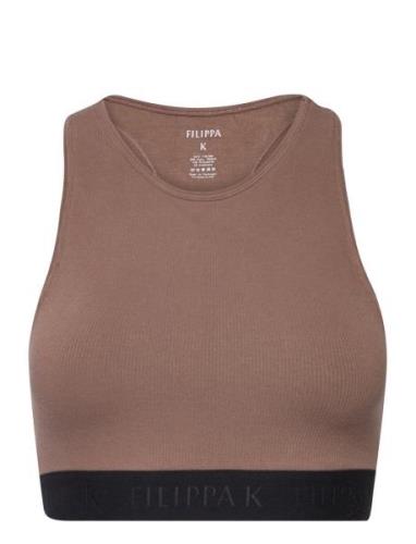 Filippa K Racer Back Seamless Top Burgundy