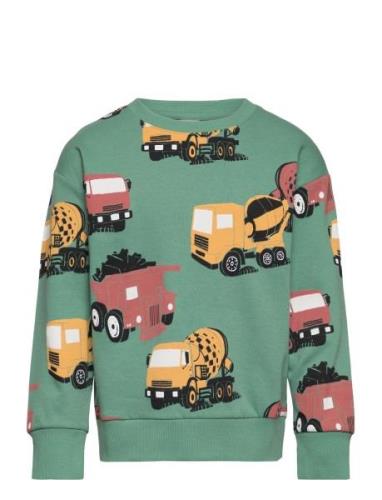 Sweater Vehicles Tops Sweat-shirts & Hoodies Sweat-shirts Green Lindex