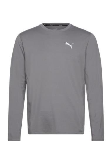 Run Cloudspun Ls Tee Sport T-shirts Long-sleeved Grey PUMA