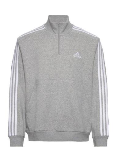 Adidas Sportswear M 3S Fl 1/4 Z Grå