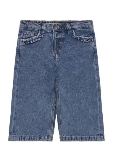 Jeans Culotte Mid-Waist Comfort Bottoms Shorts Blue Mango
