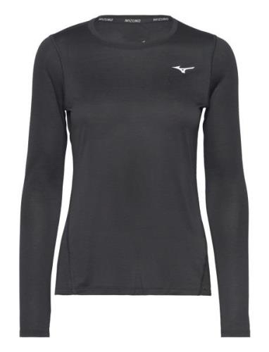 Impulse Core Ls Tee Sport T-shirts & Tops Long-sleeved Black Mizuno