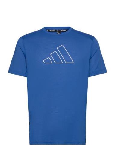 Ti 3B Tee Sport T-shirts Short-sleeved Blue Adidas Performance