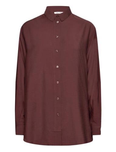 Alfrida Shirt 14639 Tops Shirts Short-sleeved Brown Samsøe Samsøe