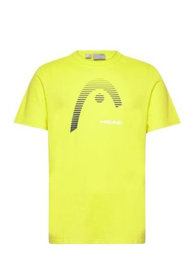 Club Carl T-Shirt Men Sport T-shirts Short-sleeved Yellow Head
