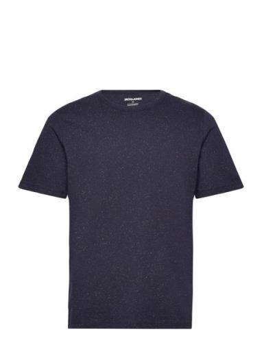 Jack & J S Jjniel Tee Ss Crew Neck Marinblå