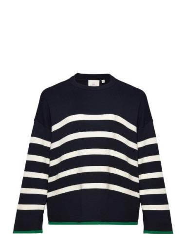 Caralberte Ls Stripe O-Neck Cc Knt Tops Knitwear Jumpers Blue ONLY Car...